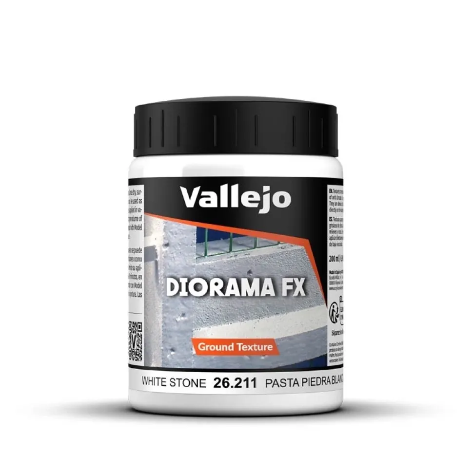 Acrílico Textura 211 Pasta Piedra Blanca Diorama FX Vallejo 200ml