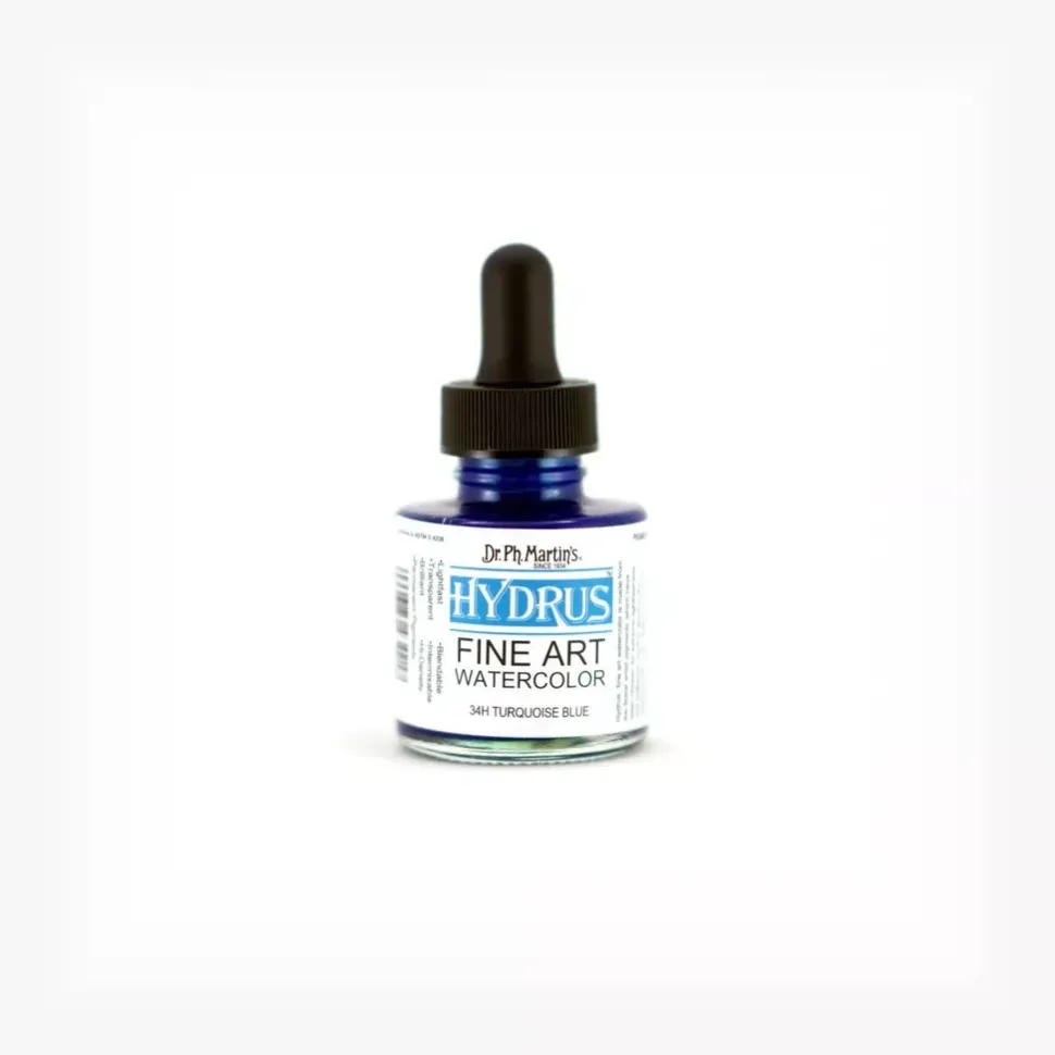 Acuarela Hydrus Fine Art 1.0 Oz Turquoise Blue Dr. Ph. Martin's