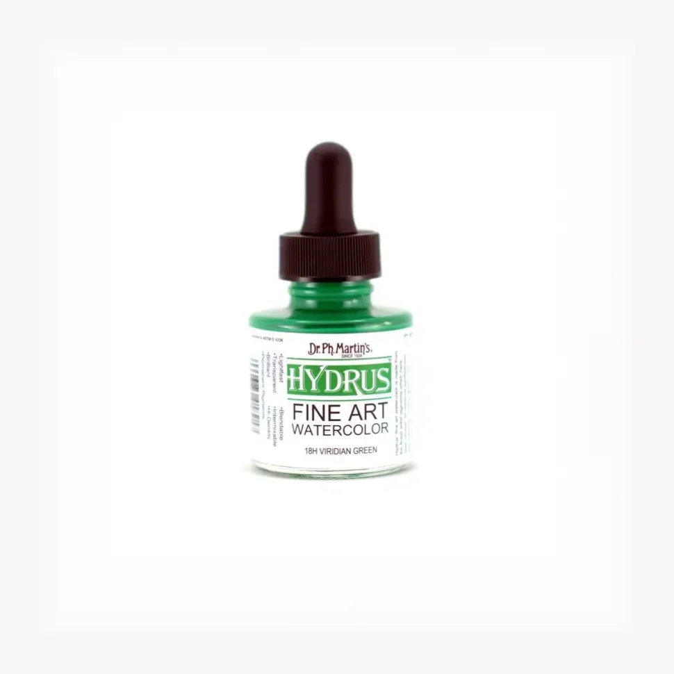 Acuarela Hydrus Fine Art 1.0 Oz Viridian Green Dr. Ph. Martin's