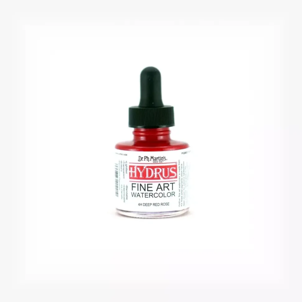 Acuarela Hydrus Fine Art 1.0 Oz Red Rose Dr. Ph. Martin's