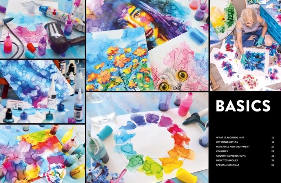 Alcohol Ink Step-by-Step Techniques for Ink-Based Fluid Art