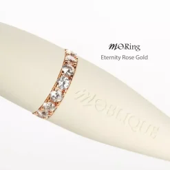 Anillo decorativo para portaplumillas MoRing Eternity Rose Gold Moblique