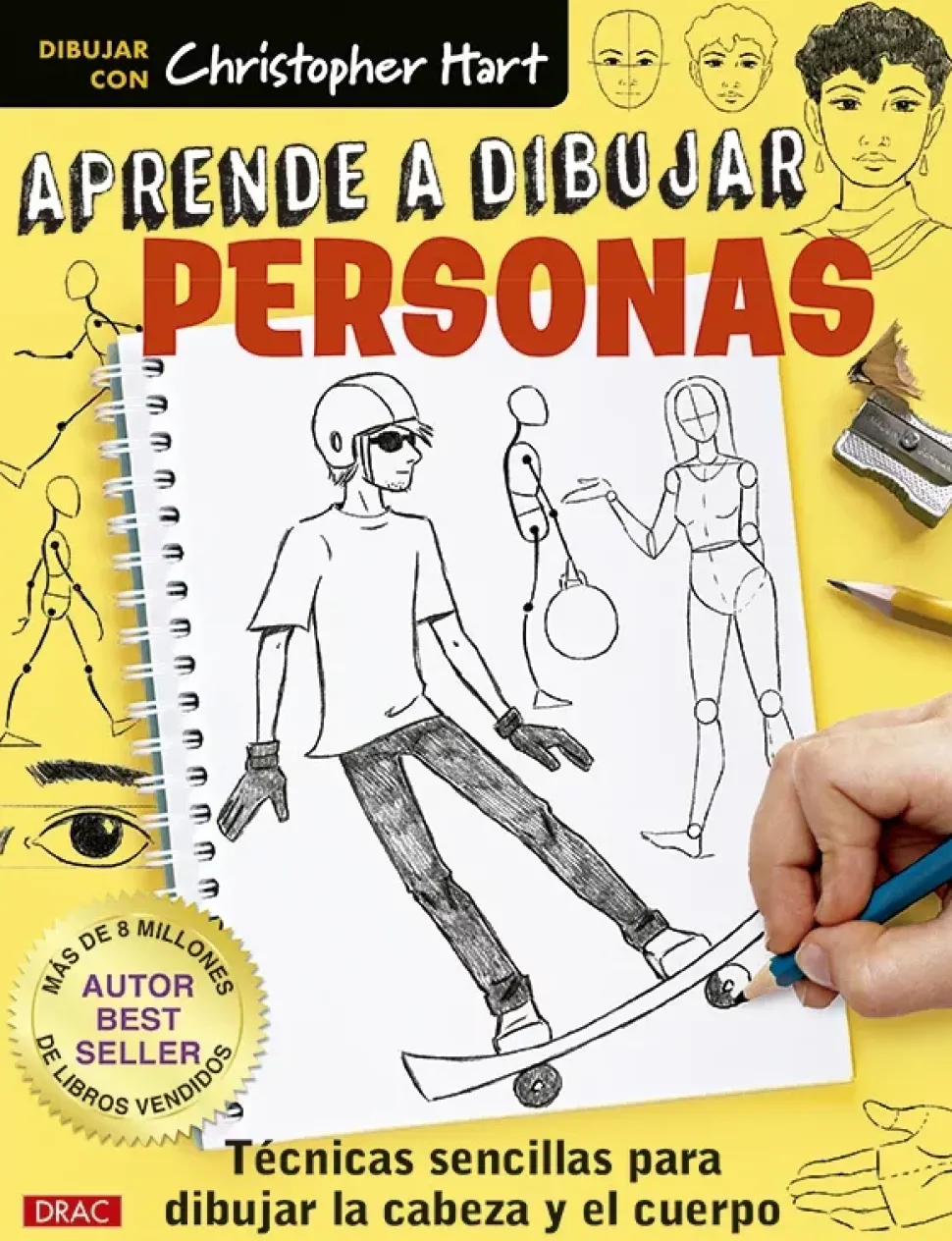 Aprende a dibujar personas técnicas sencillas para dibujar la cabeza y el cuerpo