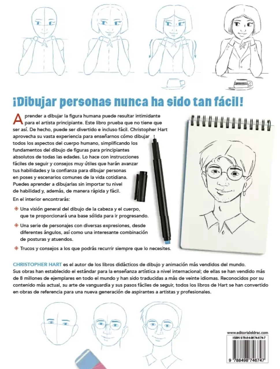 Aprende a dibujar personas técnicas sencillas para dibujar la cabeza y el cuerpo