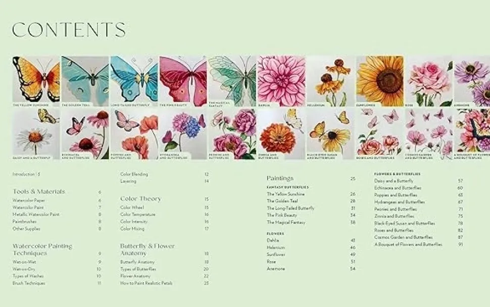 Beautiful Butterflies and Flowers