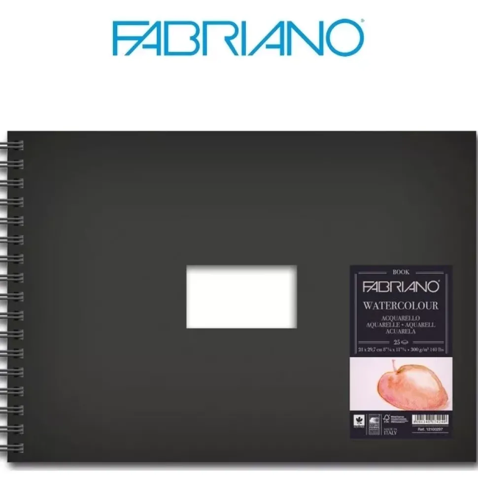 Bloc Acuarela con ventana Fabriano A4