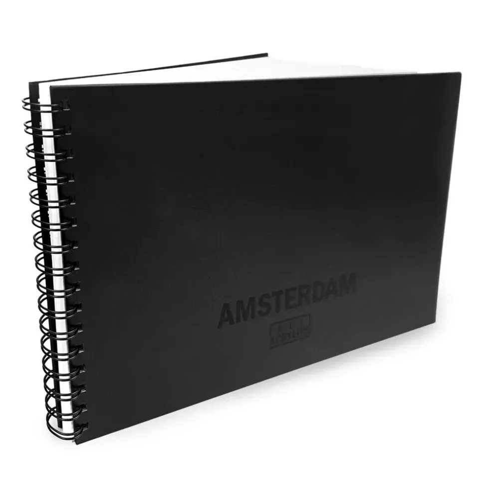 Bloc con anillas de dibujo acrílico A5 Amsterdam