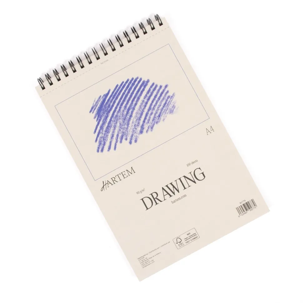 Bloc de dibujo - esbozo Hartem A4 90g/m2