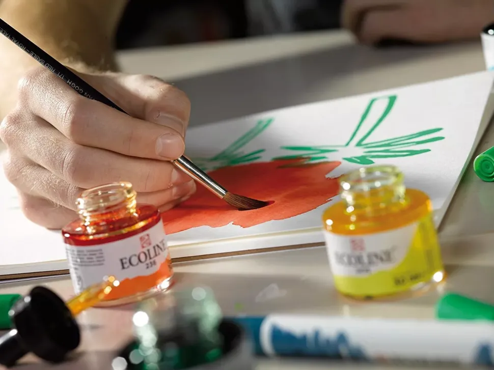Bloc de papel para Ecoline imprimible