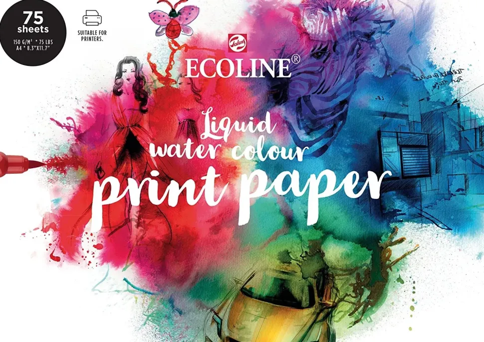 Bloc de papel para Ecoline imprimible