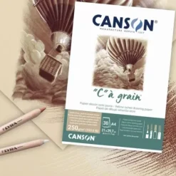 Bloc Dibujo Tintado “C” à Grain Encolado 1 Lado Ocre Grano Fino Canson A4 250g/m²