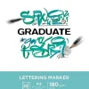 Bloc Graduate Lettering Marker Encolado 1 Lado Extra Liso Grano Fino Canson A4 180g/m²