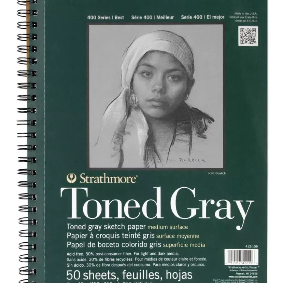 Bloc Toned Gray Serie 400 Strathmore 22,8x30,5cm