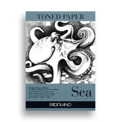 Bloc Toned Paper Sea A4 120g/m² Fabriano