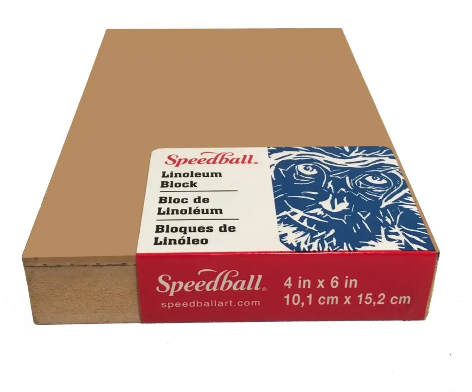 Bloque de linóleo Smoky Tan Speedball 10x15cm