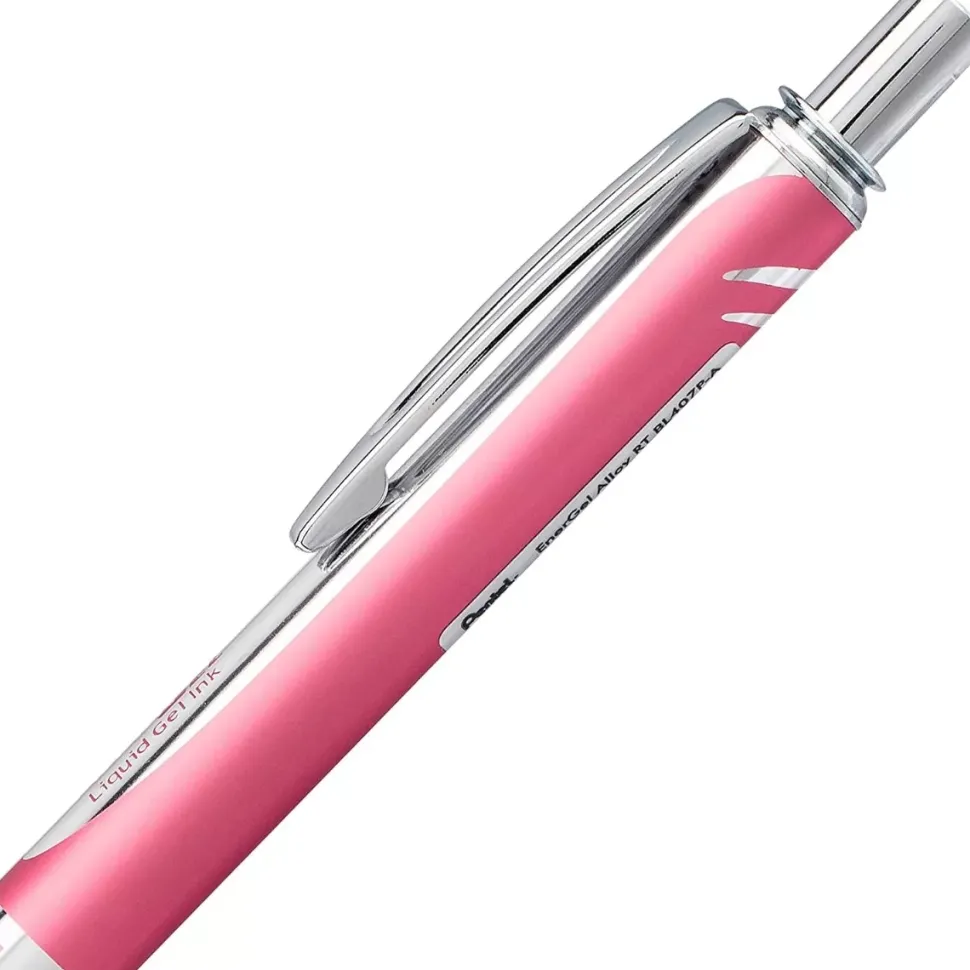 Bolígrafo Gel Retráctil Energel Sterling Rosa Pentel