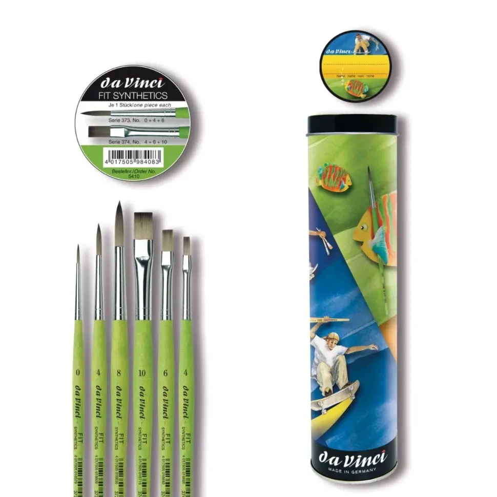 Bote de 6 pinceles Fit-Synthetics Da Vinci