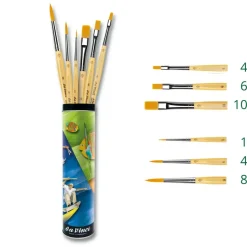 Bote de 6 pinceles Junior Da Vinci