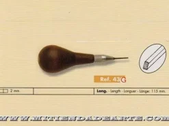 Buril especial para grabado mango de madera GR-043G