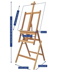 Caballete de estudio transformable en mesa Mabef M/33