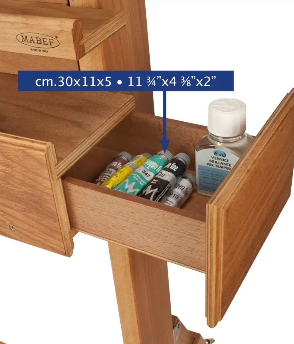 Caballete Estudio Mabef 02 doble barra manivela
