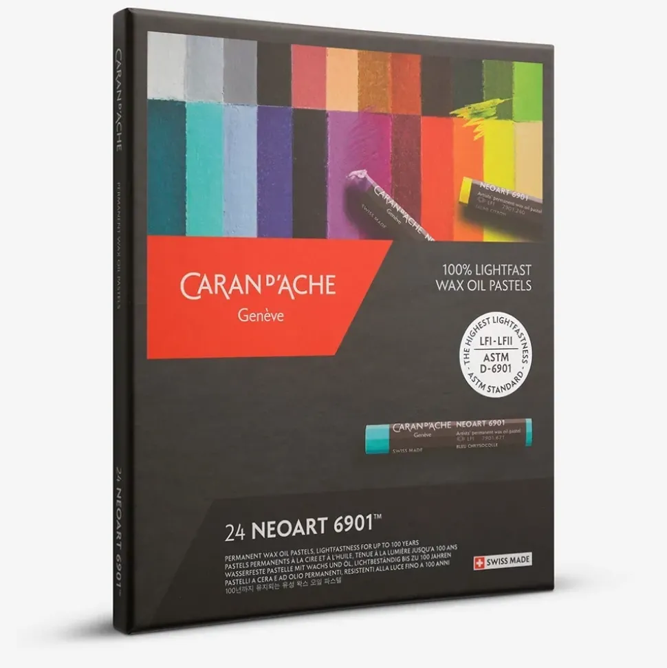 Caja 24 barras Pastel Neoart 6901 Caran d'Ache
