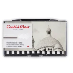 Caja 12 Carrés Blanco HB Conté à Paris