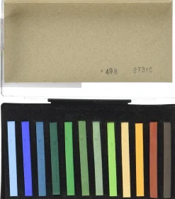 Caja 12 Carrés de colores Paisajes Surtidos Conté à Paris