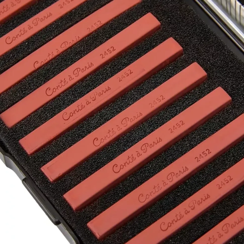 Caja 12 carrés esbozo Sanguina Conté à Paris