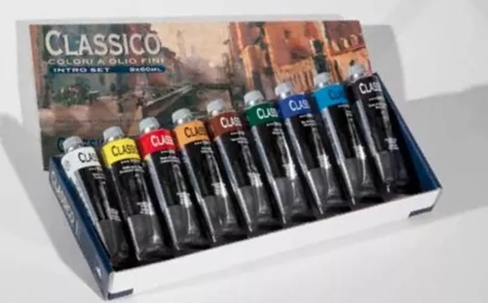 Caja 9 Óleos Extrafinos Classico Maimeri 60ml