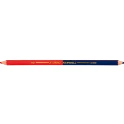 Caja 12 lápices Bicolor Memorial Rojo-Azul Alpino