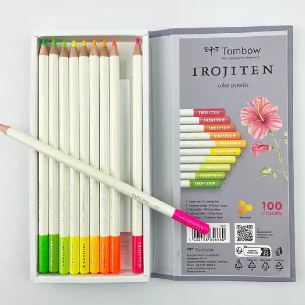 Caja 10 lápices tonos brillantes Irojiten Tombow