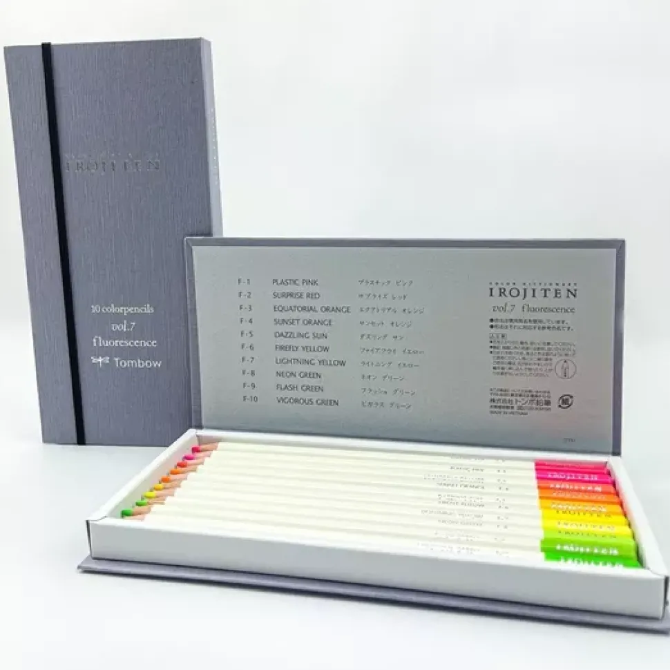 Caja 10 lápices tonos brillantes Irojiten Tombow