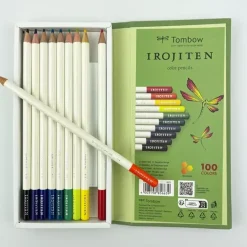 Caja 10 lápices tonos brillantes 2 Irojiten Tombow