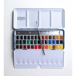 Caja 40 medias acuarelas Fine Watercolour Lefranc and Bourgeois 12mg