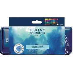 Caja 40 medias acuarelas Fine Watercolour Lefranc and Bourgeois 12mg