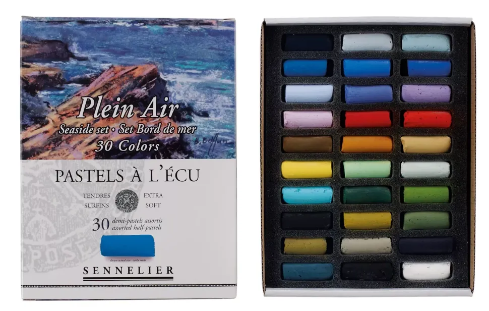 Caja 30 Medios Pasteles Paisajes Marinos Plein Air Sennelier
