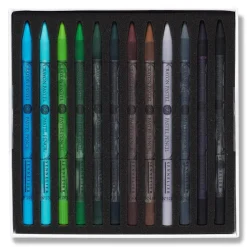 Caja 24 minas lápiz pastel surtidos Sennelier