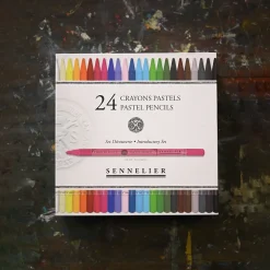 Caja 24 minas lápiz pastel surtidos Sennelier