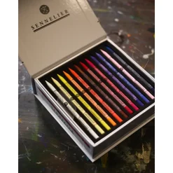 Caja 24 minas lápiz pastel surtidos Sennelier