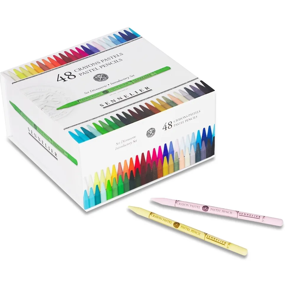 Caja 48 minas lápiz pastel surtidos Sennelier
