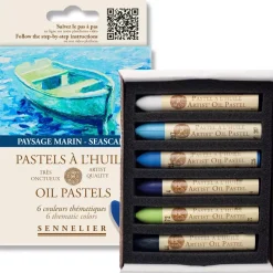 Caja 6 Pasteles al óleo Seascape Sennelier