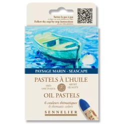 Caja 6 Pasteles al óleo Seascape Sennelier