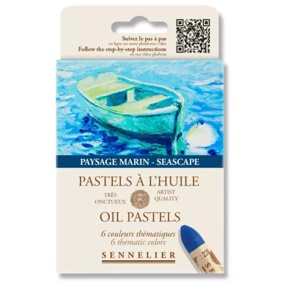 Caja 6 Pasteles al óleo Seascape Sennelier