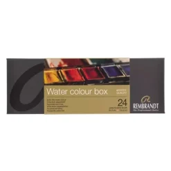 Caja 24 pastillas de acuarela metálico Rembrandt