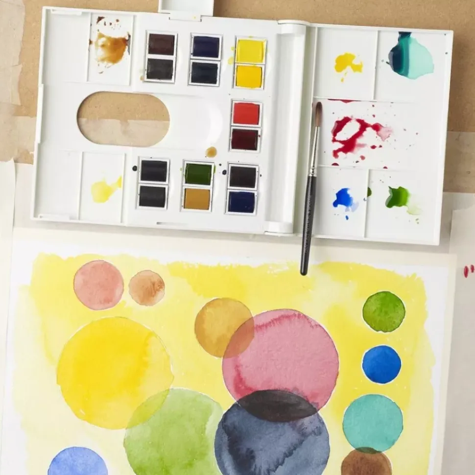 Caja acuarela 14 medias pastillas Compact Professional Watercolour Winsor & Newton