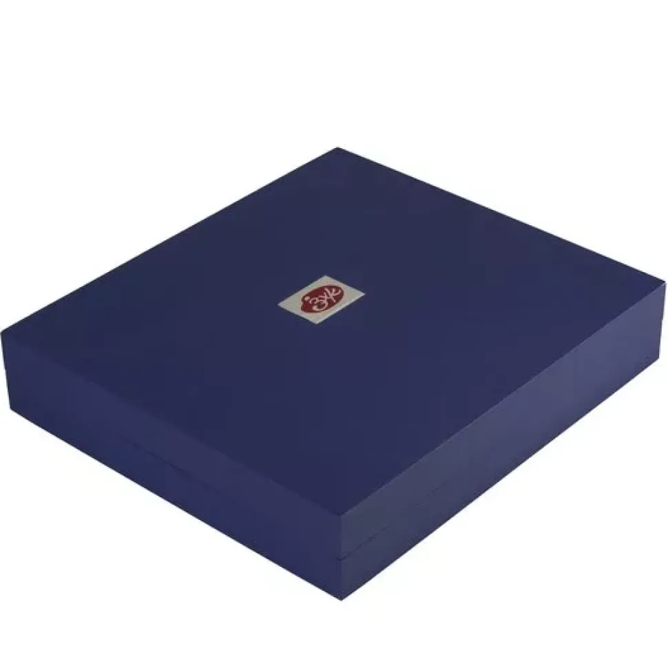 Caja azul de madera de 48 godets acuarelas White Nights