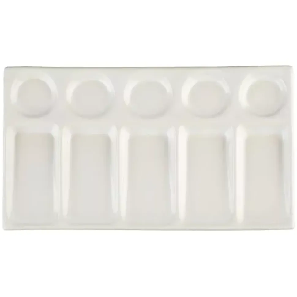 Caja azul de madera de 48 godets acuarelas White Nights