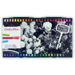 Caja con 48 carrés de color Conté à Paris