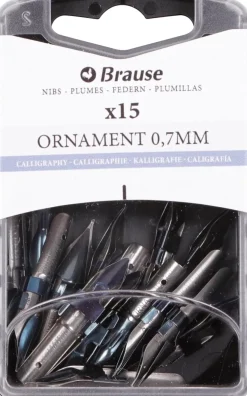 Caja con 15 Plumillas Redondas Ornament Iserlohn Brause